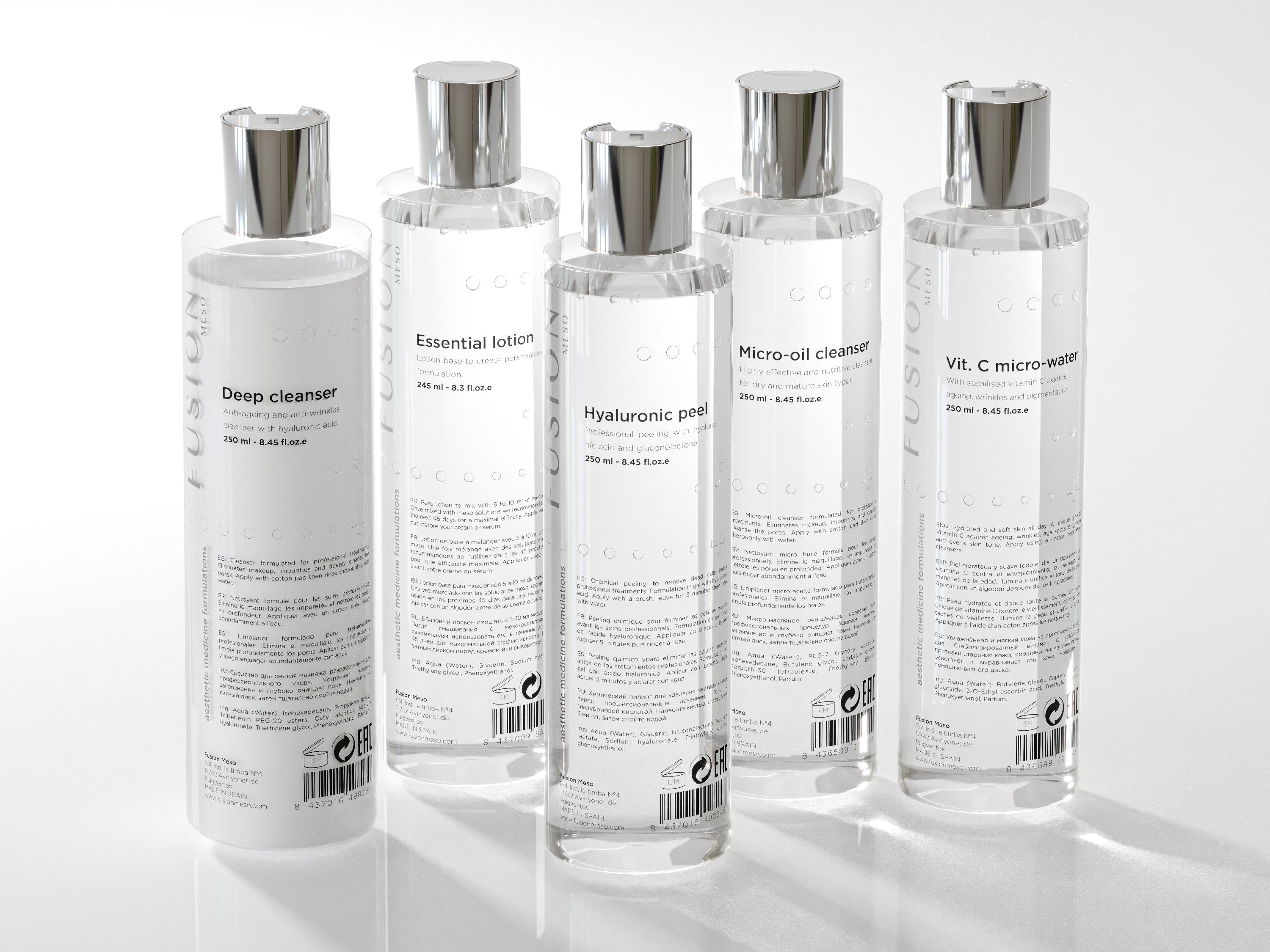 Cleanser, lotion & peeling