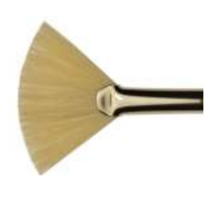 Maskepensel Viftepensel