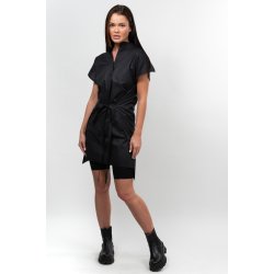 Designer kittel i sort model uden krave str l-xxl