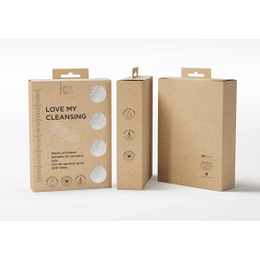 E958 hvide floffy ansigtskompres til afrensning.