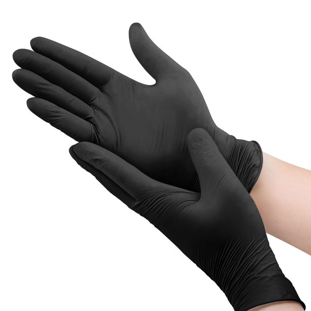 Nitril handsker sort